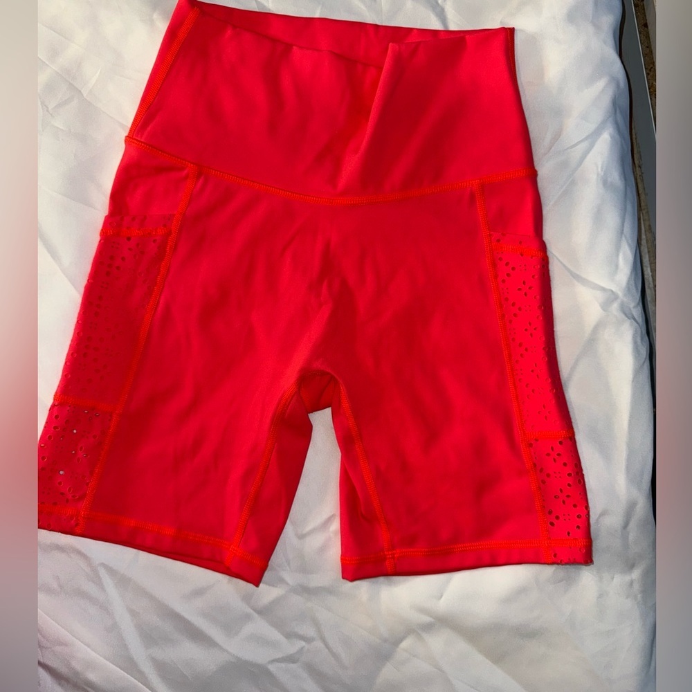 Aerie coral pink bike shorts‎ medium